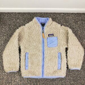 2023 Patagonia Retro-X Fleece Jacket Baby Toddler 3T Boys Kids Sherpa Coat Beige